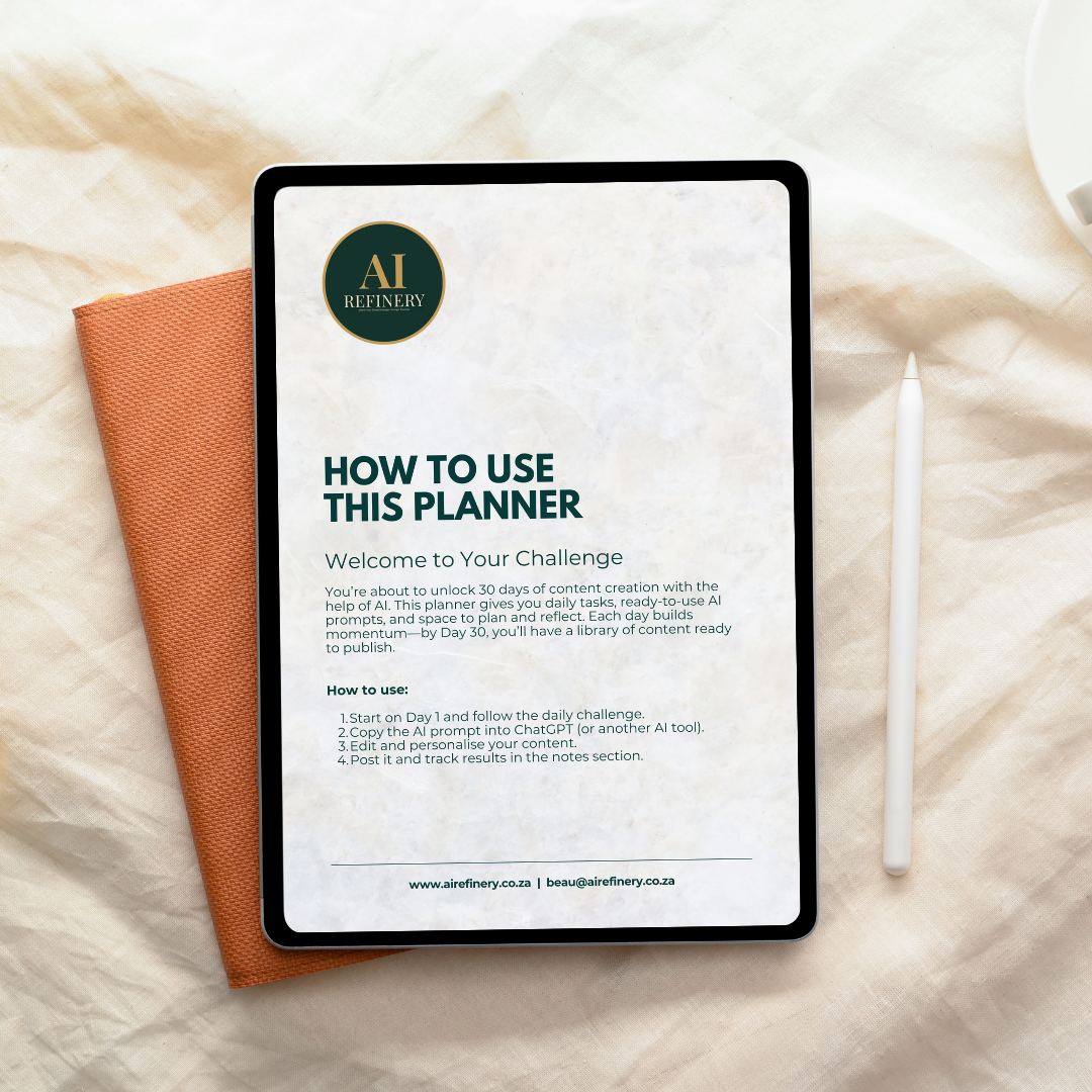 30-Day AI Content Challenge Planner - Image 2